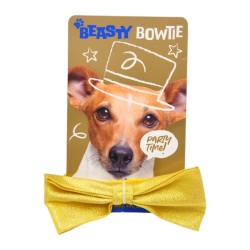 MUSZKA OZDOBNA DLA PIESKA ZŁOTA - D888