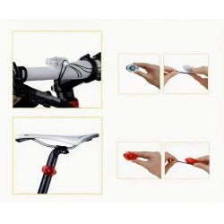 LAMPKA MINI LED do ROWERU HULAJNOGI Oświetlenie rowerowe PRZÓD TYŁ