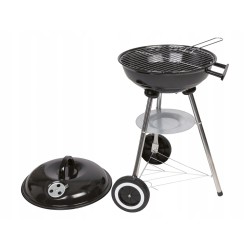 GRILL MEISTER KANSAS Stylowy grill kulisty na węgiel drzewny Ø 34 cm kółka