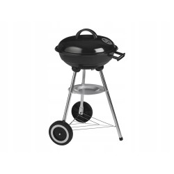 GRILL MEISTER KANSAS Stylowy grill kulisty na węgiel drzewny Ø 34 cm kółka