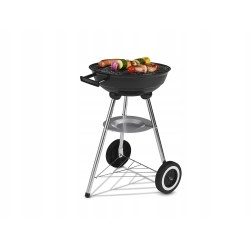 GRILL MEISTER KANSAS Stylowy grill kulisty na węgiel drzewny Ø 34 cm kółka