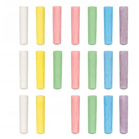 KREDA CHODNIKOWA W WIADERKU MIX KOLORÓW 20szt