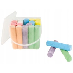 KREDA CHODNIKOWA W WIADERKU MIX KOLORÓW 20szt