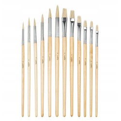 Pędzelki syntetyczne Crelando 7 sztuk