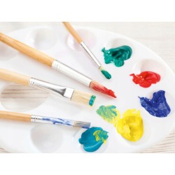 Pędzelki syntetyczne Crelando 7 sztuk