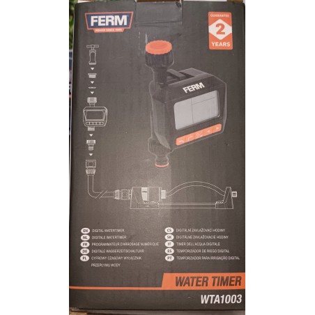 Cyfrowy czasowy wyłącznik przepływu wody Ferm WTA1003