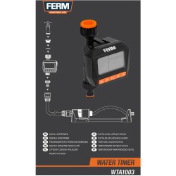 Cyfrowy czasowy wyłącznik przepływu wody Ferm WTA1003