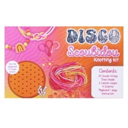 Avec Disco Scoubidou Zestaw do tworzenia bransoletek czerwono/różowe