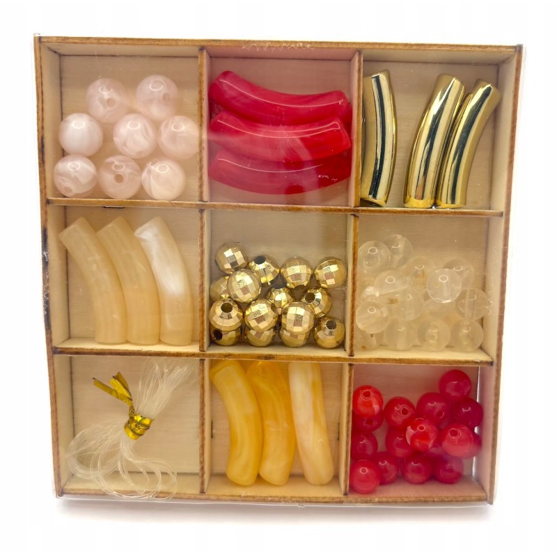 Zestaw koralików do wyrobu biżuterii DYI Hobby Flora