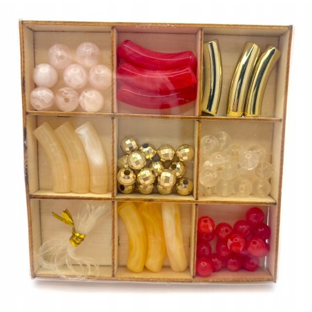 Zestaw koralików do wyrobu biżuterii DYI Hobby Flora