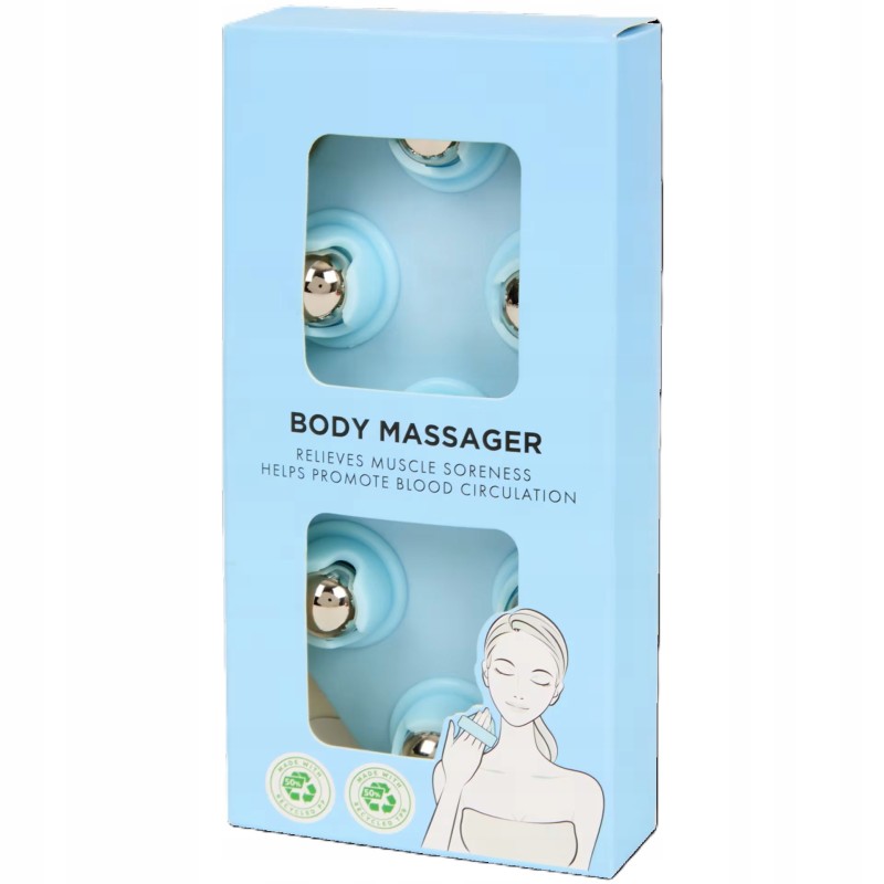 Wałek do masażu ciała 16 x 8 x 3 cm- Łagodzi bóle mięśni i pobudza krążenie