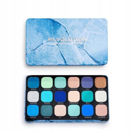 Paleta cieni Makeup Revolution Prasowane metaliczne