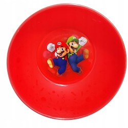 Wielorazowe plastikowe miski MARIO 4 szt można do zmywarki i mikrofali