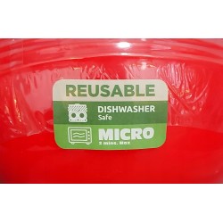 Wielorazowe plastikowe miski MARIO 4 szt można do zmywarki i mikrofali