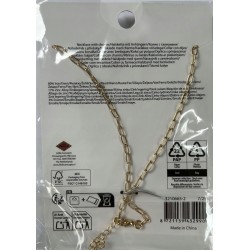 Naszyjnik z stali w kolorze złotym TRENDZ