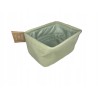Muślinowy kosz pojemnik zielony 20x14x10 CM