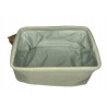 Muślinowy kosz pojemnik zielony 20x14x10 CM