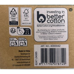 Muślinowy kosz pojemnik zielony 20x14x10 CM