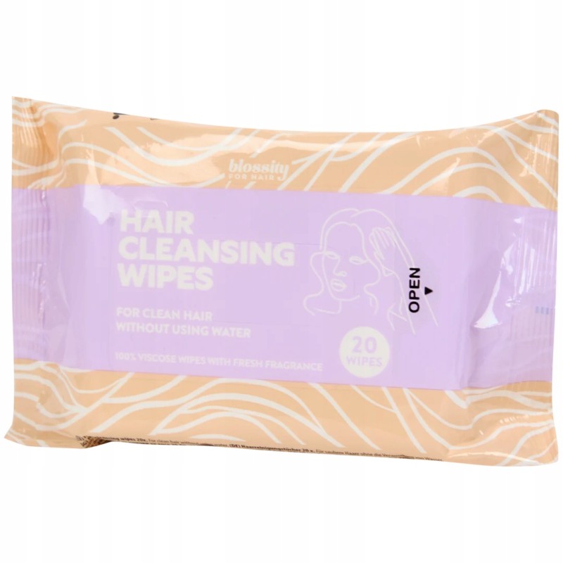 Chusteczki do włosów Blossity Hair Cleansing Wipes 20 szt. bez wody