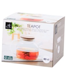 Czajnik tradycyjny szklany Absolu Chic 0,8 l bezbarwny