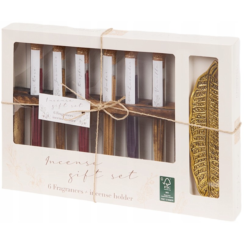 Kadzidełko Action Kadzidełka Zapachowe Długie 6 Zapachów Podstawka 395 g