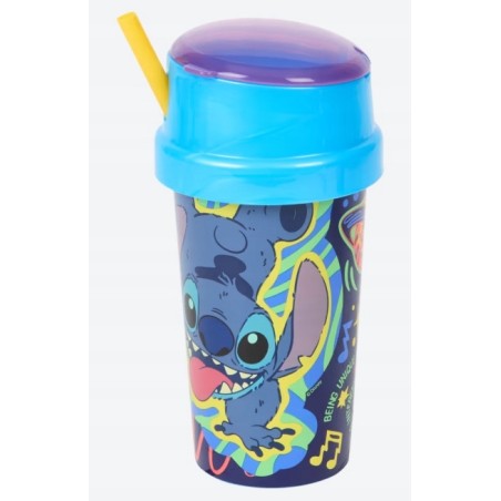 STITCH DISNEY Kubek do picia z pojemnikiem na przekąski