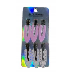 Spinki Do Włosów Panterka 6 Sztuk Klamra Fryzjerskie Klipsy Little Concept