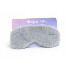 Opaska do spania szara futerko