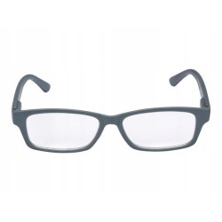 AURIOL Okulary do czytania ultralekkie z etui i korekcją +1 DPI - SZARE