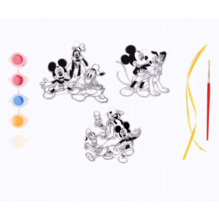 Myszka Mickey Witraż do malowania zawieszki na okno łapacz słońca