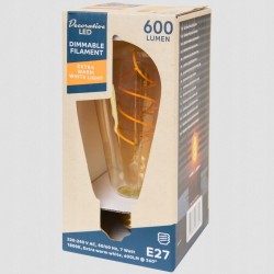 Żarówka 600 lumen, extra warm white light E27