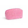 Piórnik kosmetyczka różowa motyw kwiatowy frotte