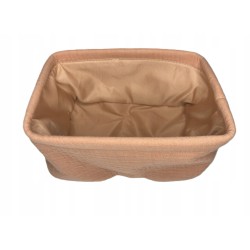 Muślinowy kosz pojemnik różowy 20x14x10 CM