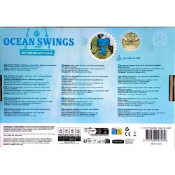 Drewniane ruchome MOTORISED PUZZLE 3D - DIY - Karuzela / LED