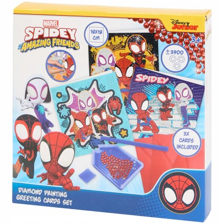 SPIDEY DIAMENTOWE MALOWANIE KARTKI OKOLICZNOŚCIOWE ZESTAW 3 SZT