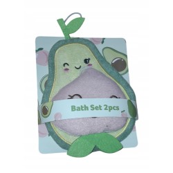 Zestaw kąpielowy gąbka kąpielowa , rękawica kąpielowa