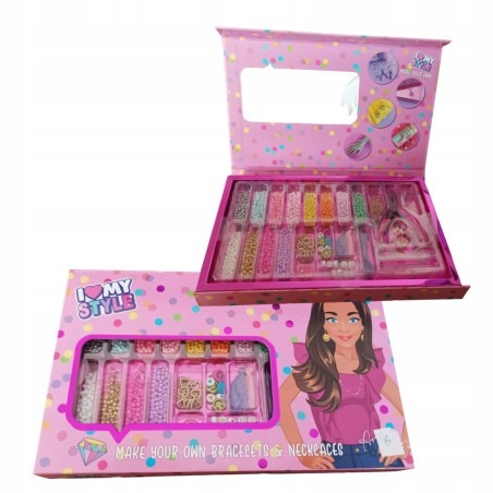 Kreatywny Zestaw do Robienia Biżuterii dla dziewczynek Prezent