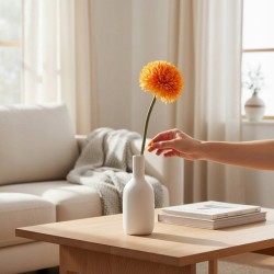 Chryzantema kulista Kwiat Dekoracyjny sztuczny Rosliny