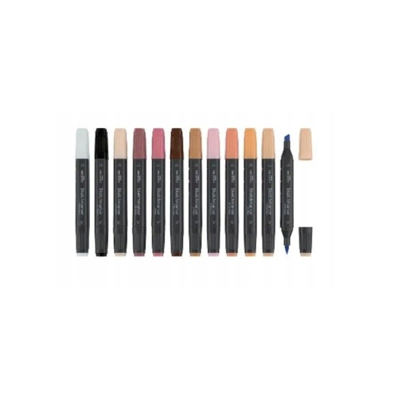 Promarkery Crelando, markery, 2-6mm, zestaw 12 szt.