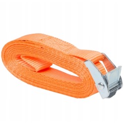 Pas transportowy spinający bagaż do walizki pomarańczowy 2,5 cm x 3,5 m