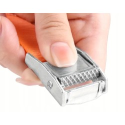 Pas transportowy spinający bagaż do walizki pomarańczowy 2,5 cm x 3,5 m