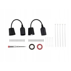 Osprzęt oświetleniowy do lamp oprawa kostki 17 el