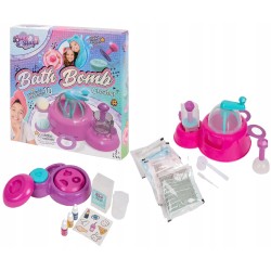 Zestaw do tworzenia kul kąpielowych Action 10 kul fioletowy plastik