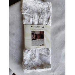 DYWANIK 50x80 FALE biały łazienka pokój dzienny sypialnia