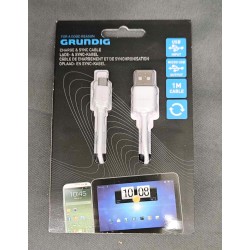 Kabel Grundig USB - microUSB typ B 1 m biały