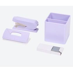 Organizer biurkowy pojemnik, dziurkacz, zszywacz i zszywki