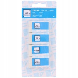Gumka tradycyjna Office Essentials 4 szt.