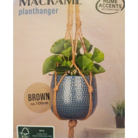 Wieszak na rośliny Makrama