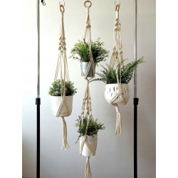 Wieszak na rośliny Makrama
