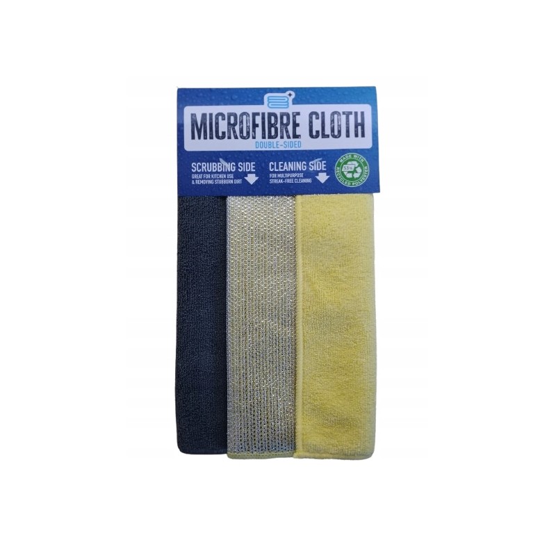 Dwustronna Ściereczka z Mikrofibry i drucianej powłoki 32x32cm 2 szt.